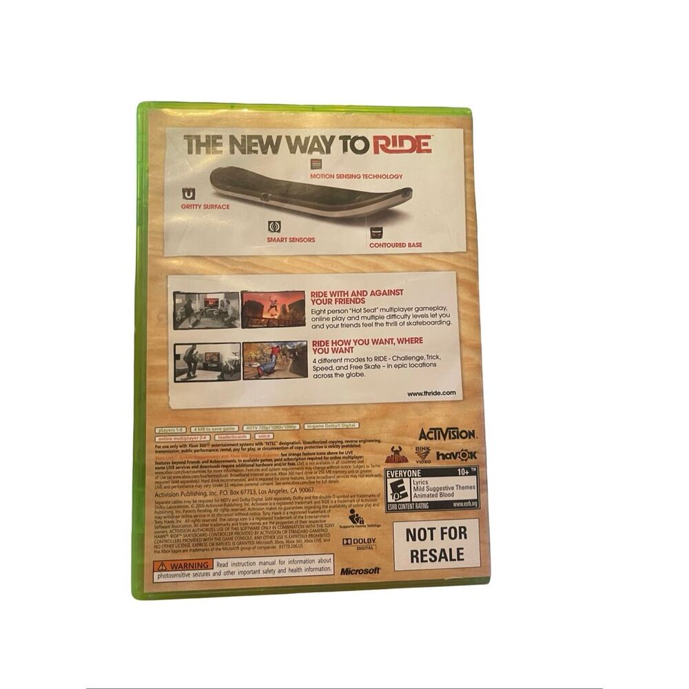 Tony Hawk Ride Microsoft Xbox 360 Ride Bundle with Skateboarding Video Game 2009 - Picture 6 of 7